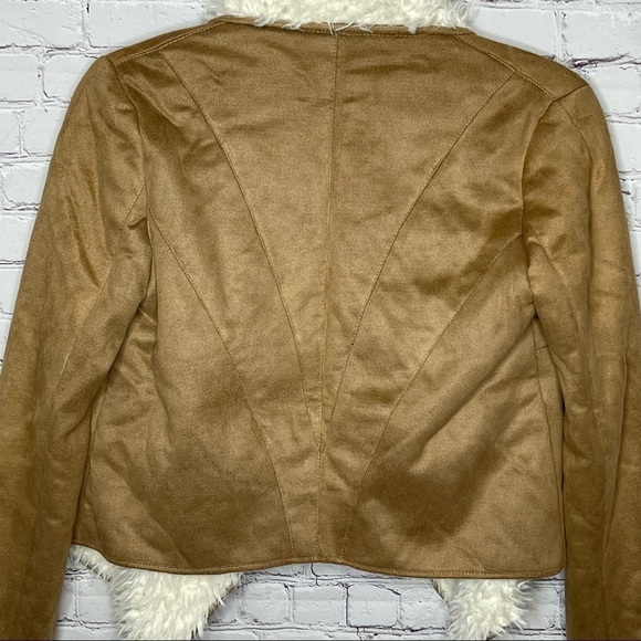 PIKO 1988 Vegan Fur and Suede Draped Front Jacket size Small - Picture 6 of 11